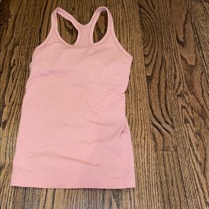 Pink Lulu lemon racer back top